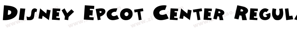 Disney Epcot Center Regular字体转换